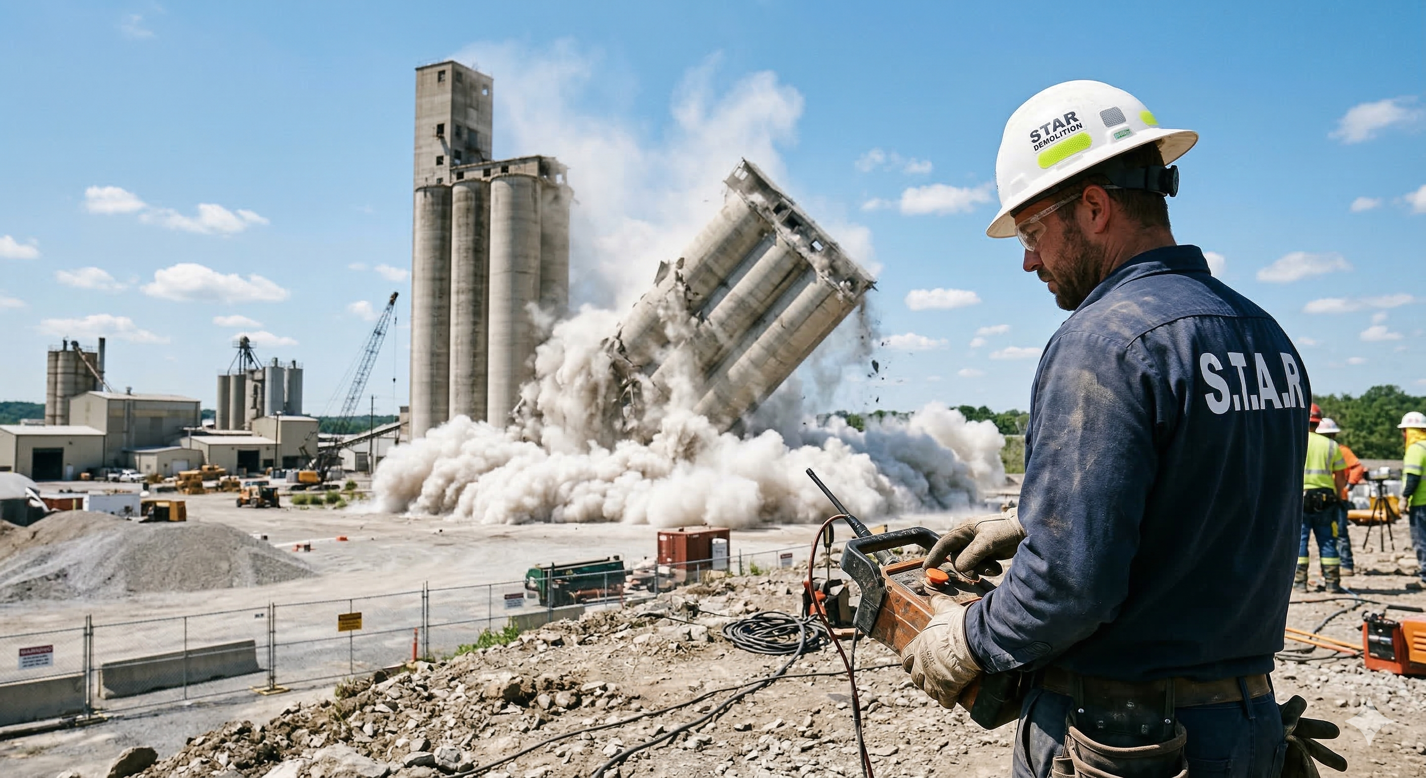 הריסת מבנים באמצעות פיצוץ מבוקר