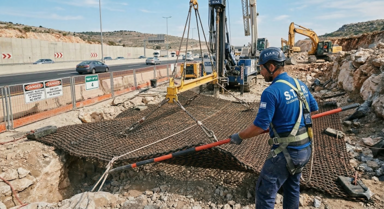 פיצוצים לפיתוח שטח ותשתיות