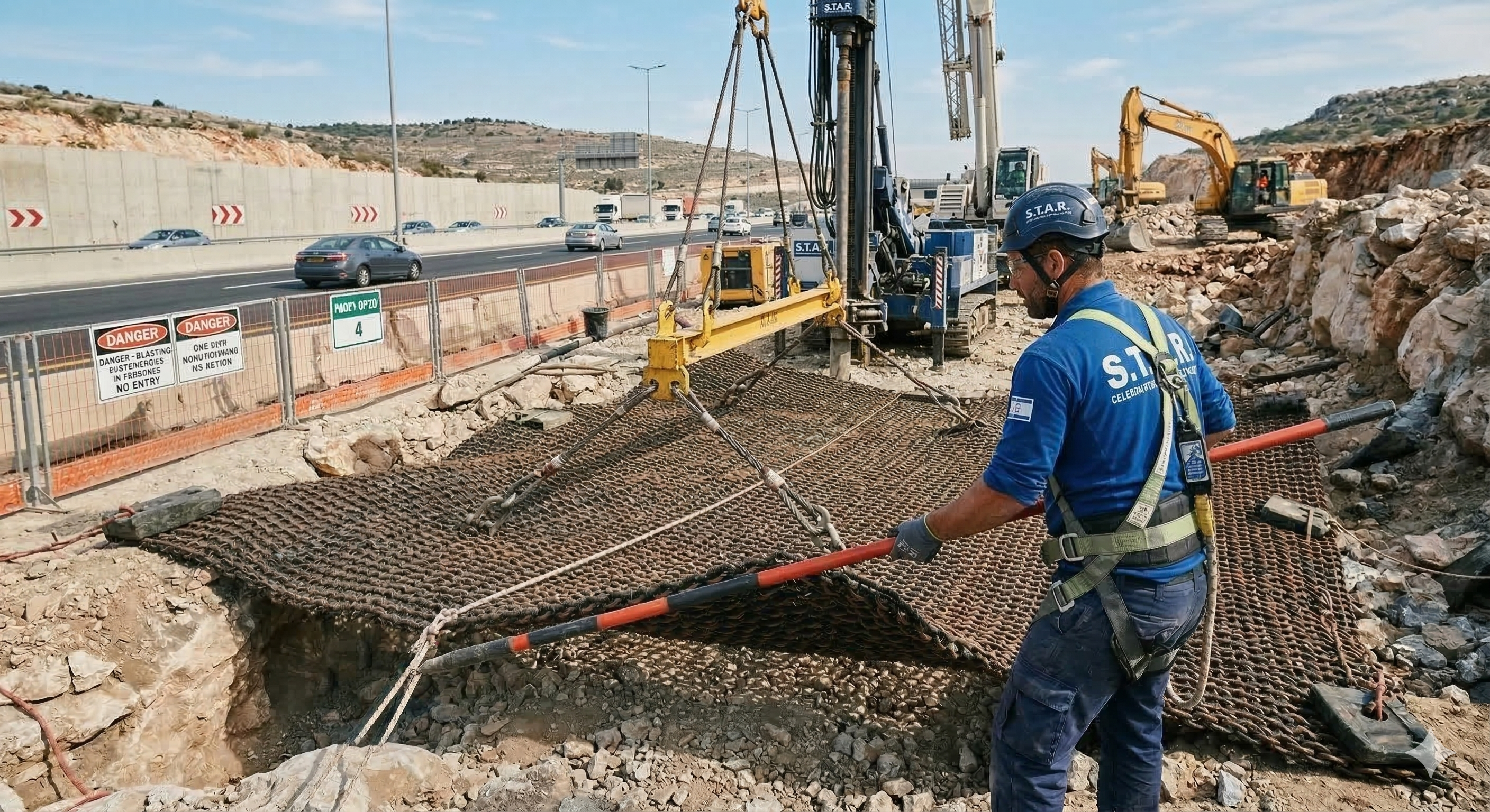 פיצוצים לפיתוח שטח ותשתיות